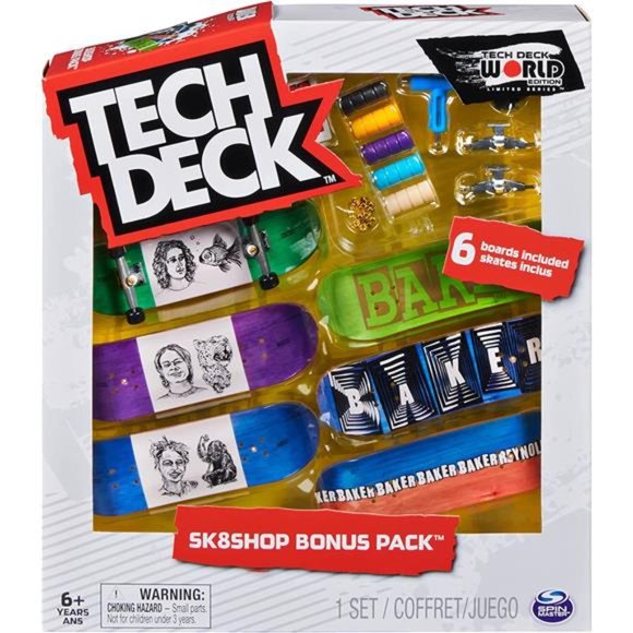 TECH DECK, Ultra DLX Fingerboard 4-Pack, Customizable Mini Skateboards - Picture 3 of 6